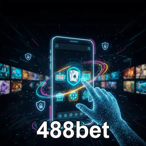 Imagem da tela do aplicativo 488bet mostrando opções de apostas esportivas na plataforma do site 488bet.